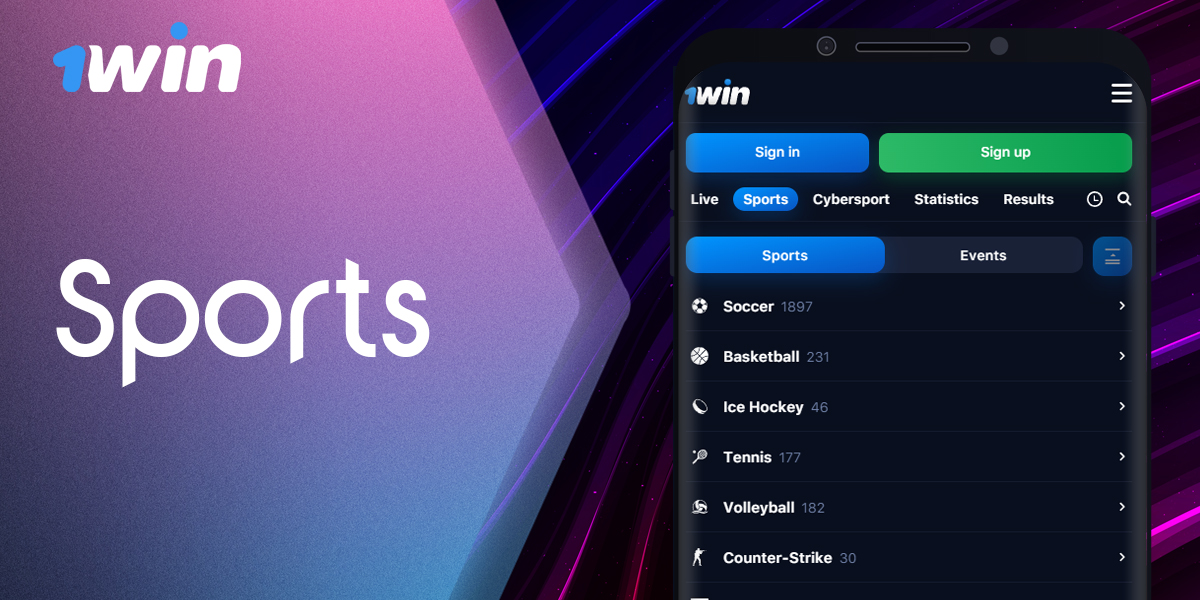 Review of the sports available for betting on the 1win platform.