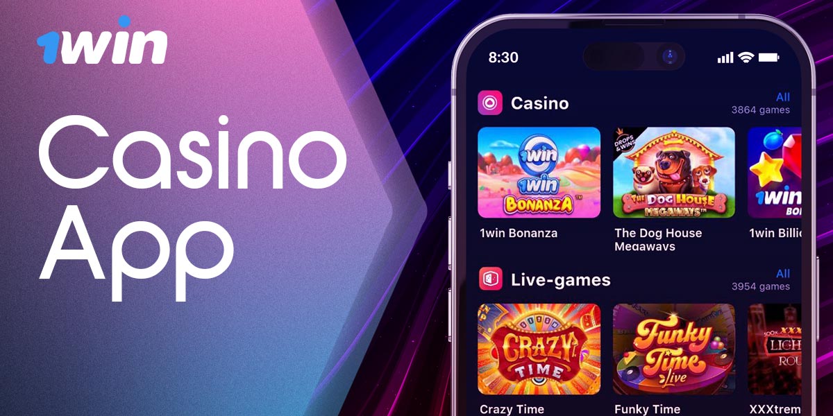 How to start playing online casino games using 1Win app.