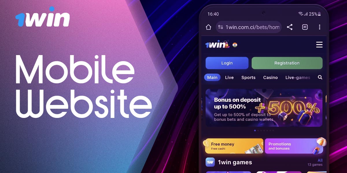 1win mobile betting site features for Indian users.