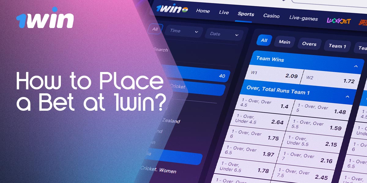 Step-by-step guide on how players from India can place bets on the 1Win platform.